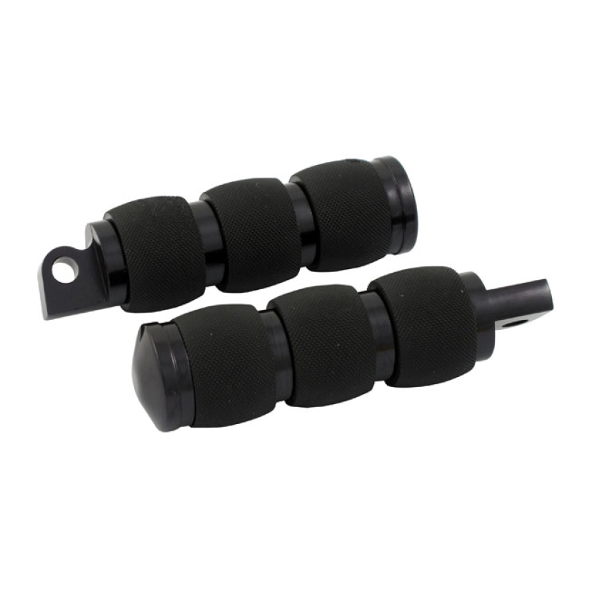 AVON FOLDING FOOT PEGS AIR CUSHION, BLACK ANODIZED BILLET 6061 ALUMINU 955947