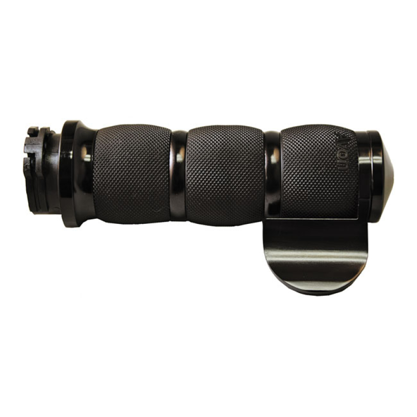 AVON AIR CUSHIONED GRIPS, BLACK ANODIZED WITH A SOFT SERRATED TEXTURE 955983