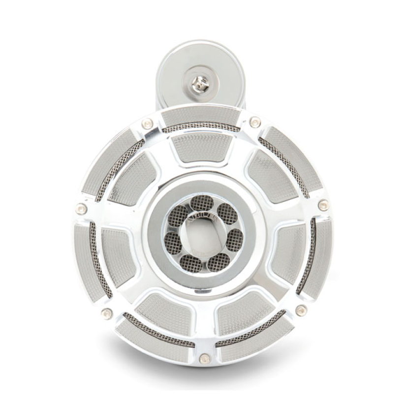 ARLEN NESS, BILLET HORN KIT, BEVELED. CHROME CHROME PLATED FINISH. CNC 956360
