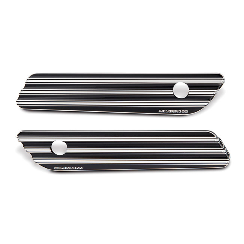 ARLEN NESS, SADDLEBAG LATCH COVER SET. 10-GAUGE, BLACK CC BLACK ANODIZ 958726