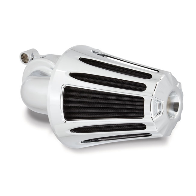 ARLEN NESS, 90Ø MONSTER SUCKER AIR CLEANER. DEEP CUT CHROME PLATED BIL 958740