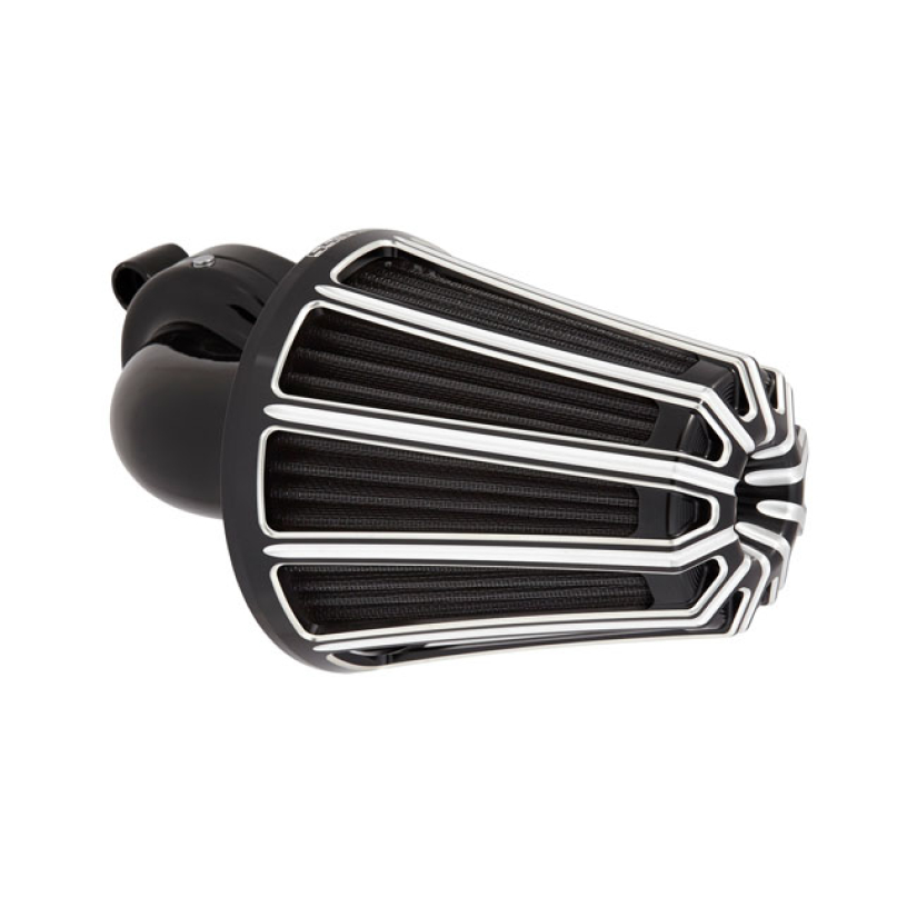 ARLEN NESS, 90Ø MONSTER SUCKER AIR CLEANER. 10-GAUGE BLACK ANODIZED BI 958742