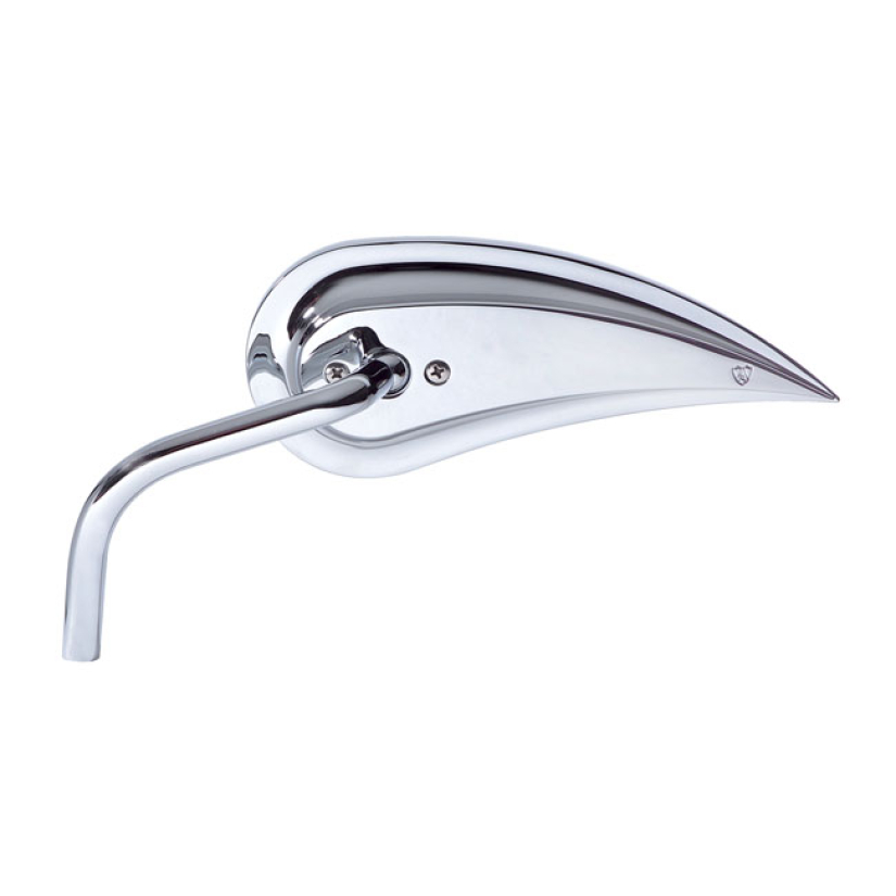 RAD III CHROME MIRROR, LEFT WITH STEEL STEM 959502