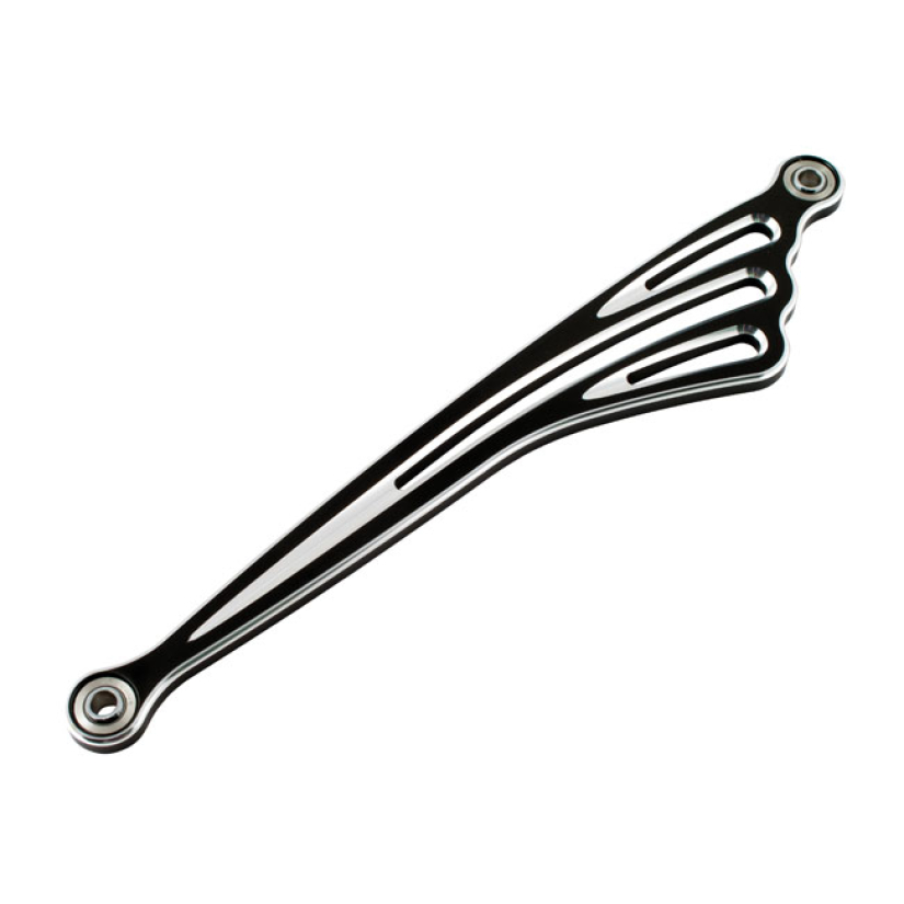 ARLEN NESS, SHIFTER ROD DEEP CUT FLAT. BLACK BLACK ANODIZED FINISH. BI 960178
