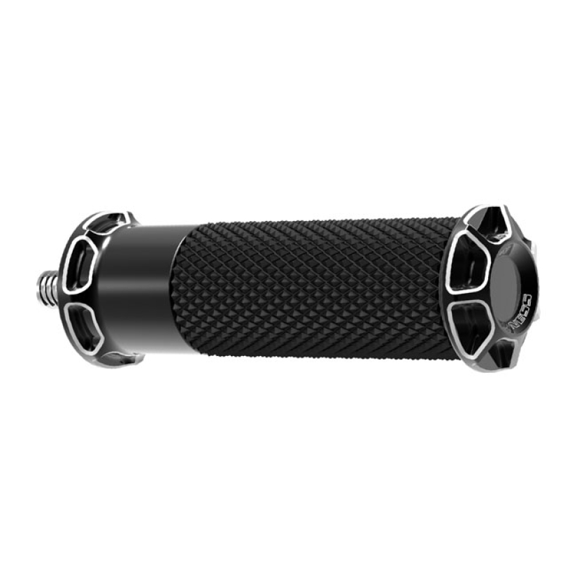ARLEN NESS, BEVELED FUSION SHIFT/BRAKE PEG. BLACK BLACK ANODIZED FINIS 960347