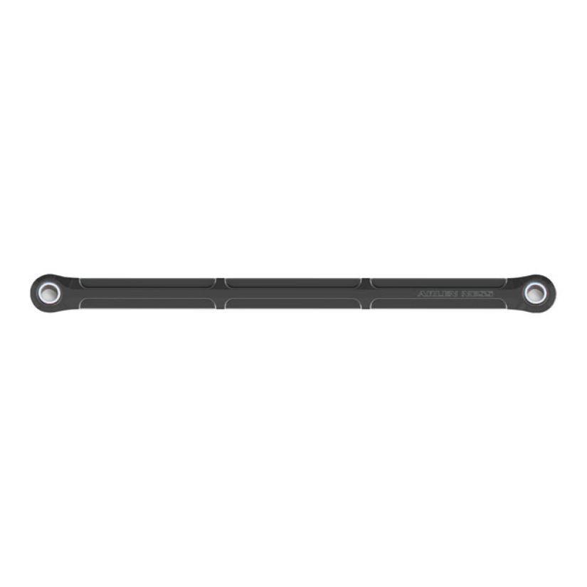 ARLEN NESS, SHIFTER ROD BEVELED. BLACK BLACK ANODIZED. BILLET 6061-T6 960396