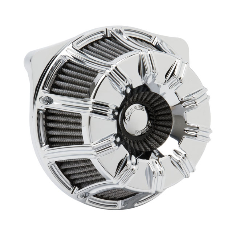 ARLEN NESS, INVERTED AIR CLEANER KIT ''10-GAUGE''. CHROME - INVERTED T 960515