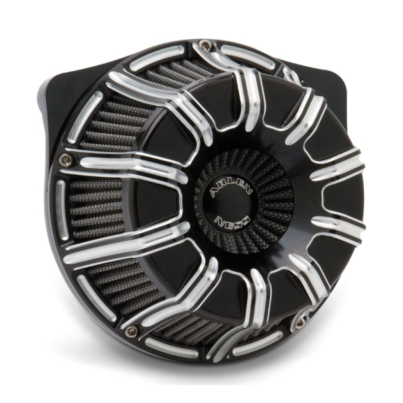 ARLEN NESS, INVERTED AIR CLEANER KIT ''10-GAUGE''. BLACK CC - BLACK AN 960534