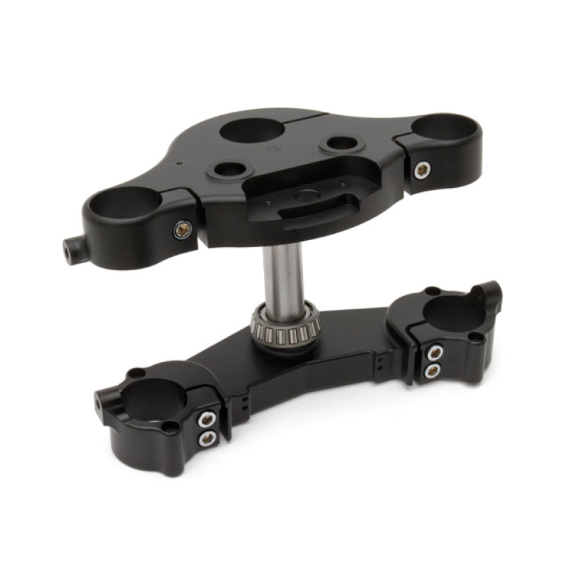 ARLEN NESS, ''KO'' 7Ø RAKED TRIPLE TREES. BLACK BLACK ANODIZED CNC MAC 960966
