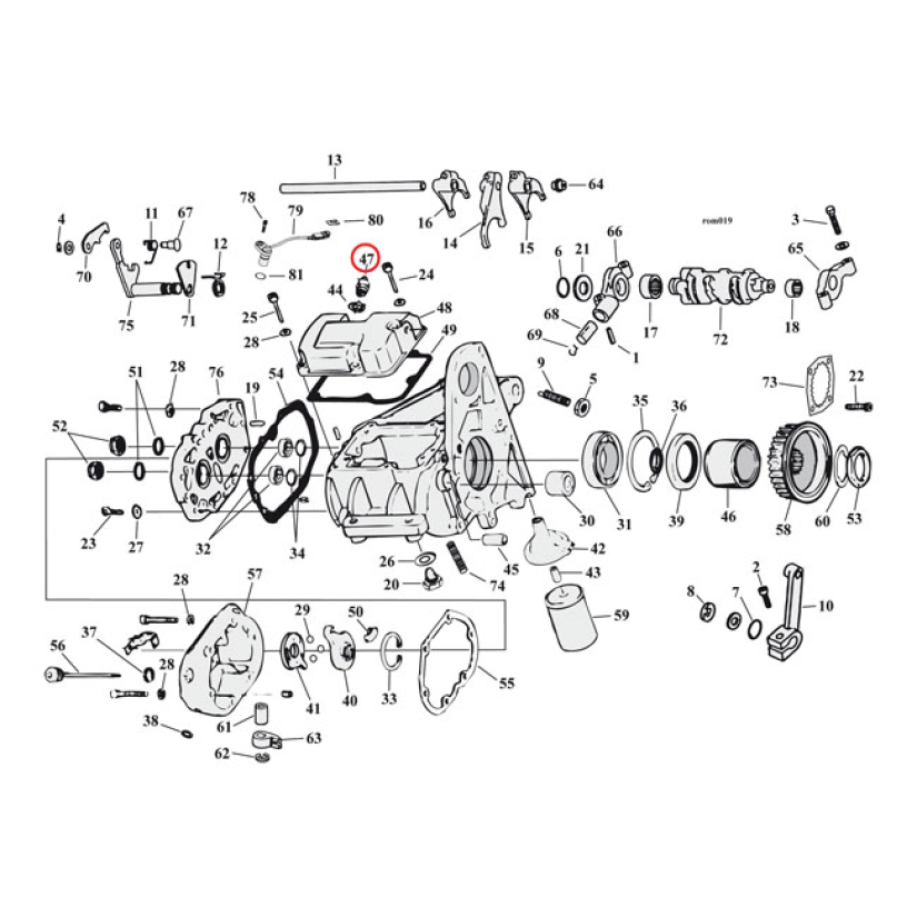 JIMS, NEUTRAL SWITCH TRANSMISSION STOCK STYLE REPLACEMENT TRANSMISSION 961340