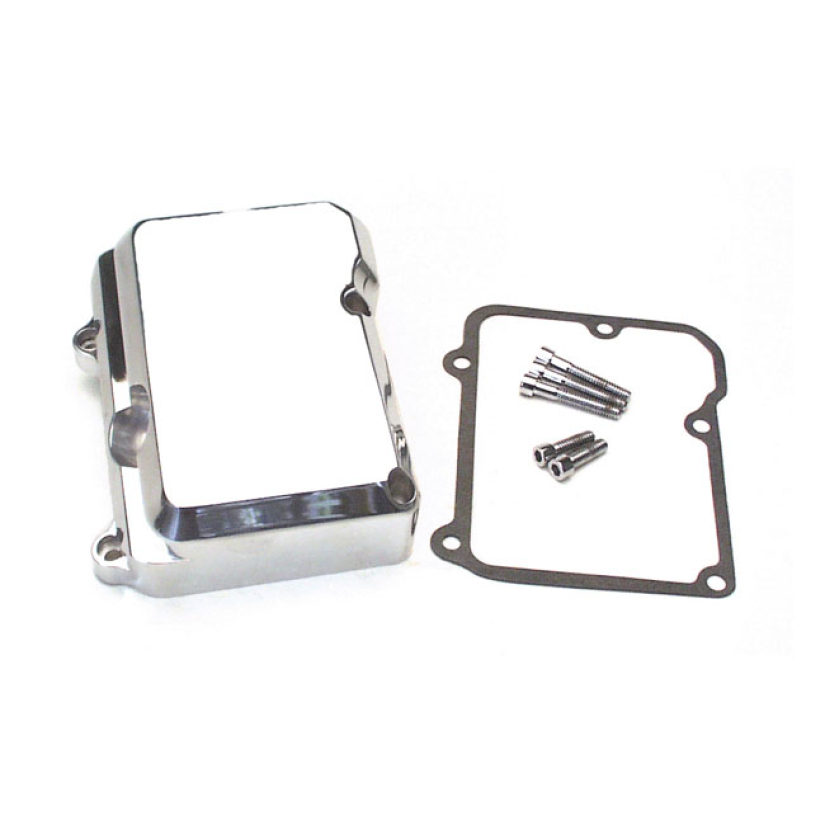 JIMS, BILLET TRANSMISSION TOP COVER. CHROME REPL. 34468-98 (CHROME) AN 961343