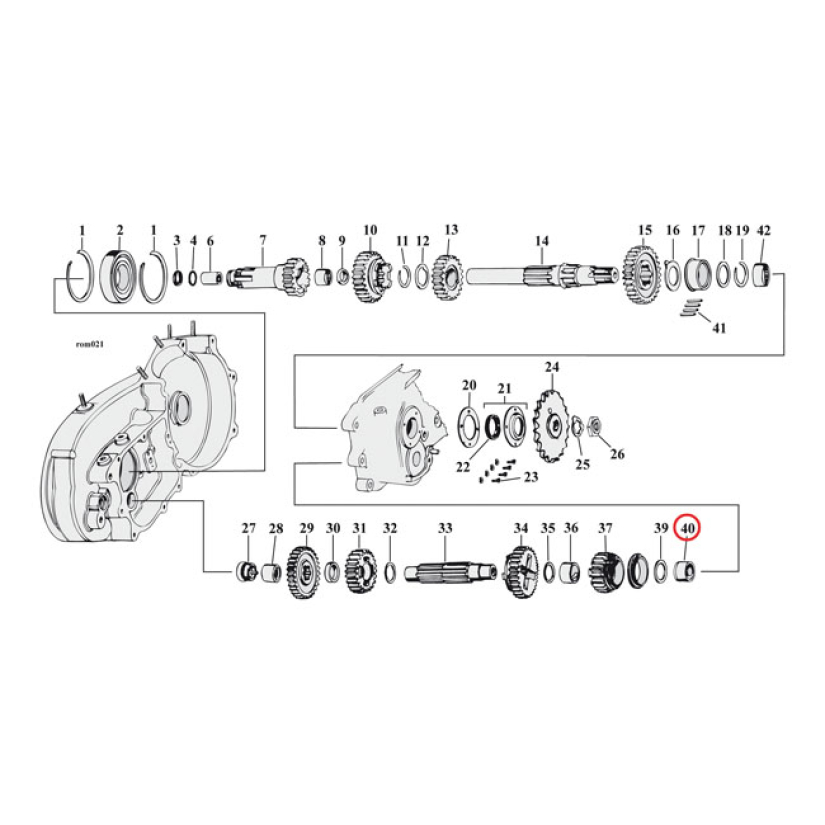 JIMS BEARING, COUNTERSHAFT 961347