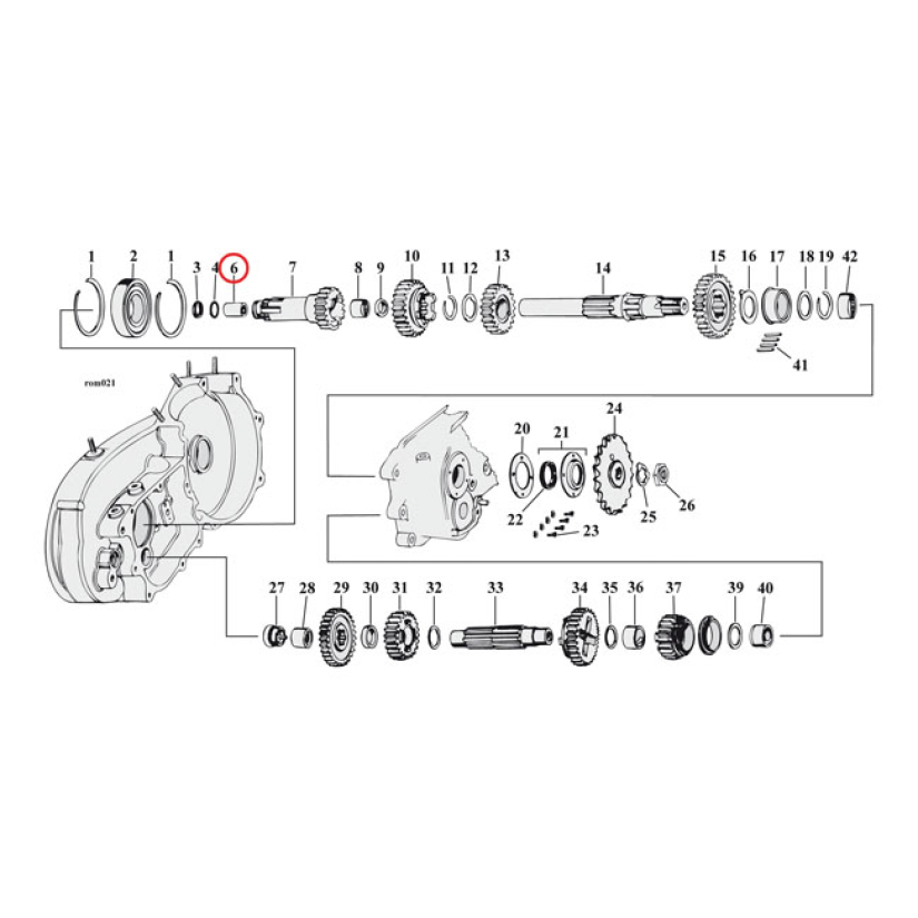 JIMS BEARING, COUNTERSHAFT/CLUTCH GEAR 961348