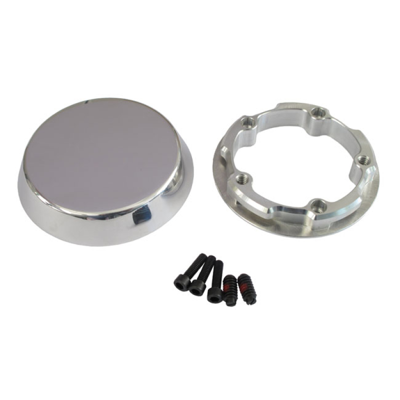 JIMS, TWIN CAM BIKE POCKET. POLISHED, ''SMOOTH'' ATTACHES TO ALL STOCK 961548