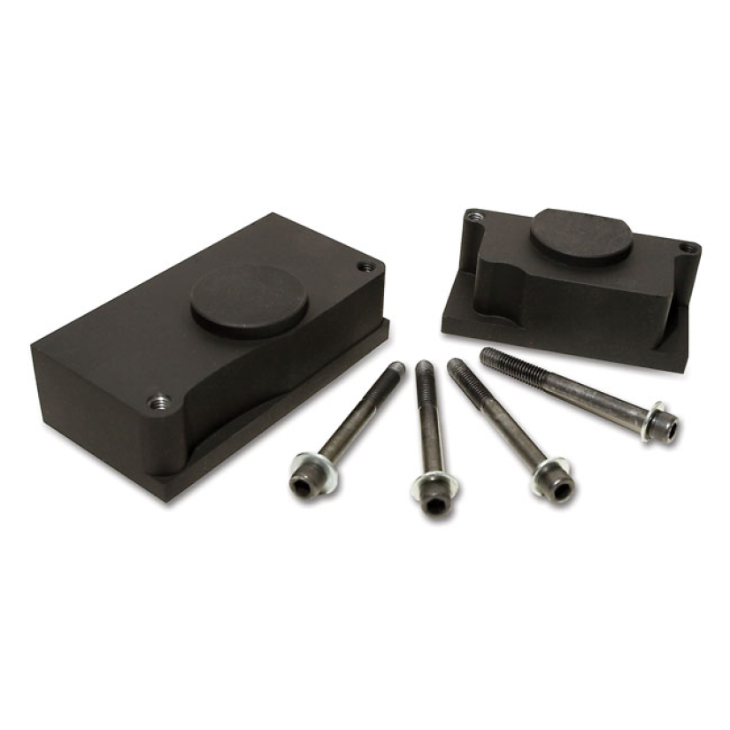 JIMS, TCB CRANKCASE SUPPORT BLOCK TOOL ALUMINUM WITH DELRING INSERT TO 961556
