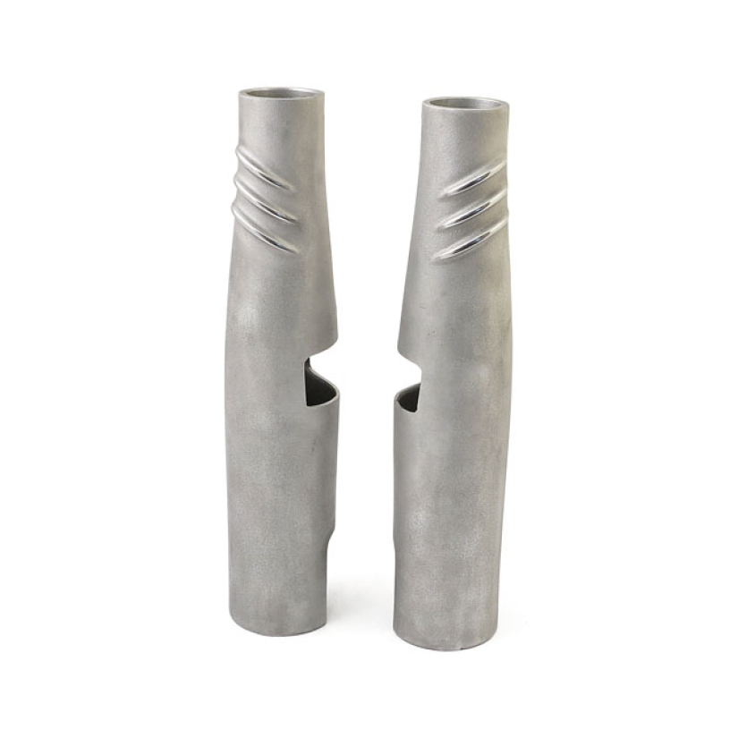 EMD, BOMBSHELL 49 UPPER FORK TUBE COVERS. SEMI-POLISHED SEMI POLISHED 964891