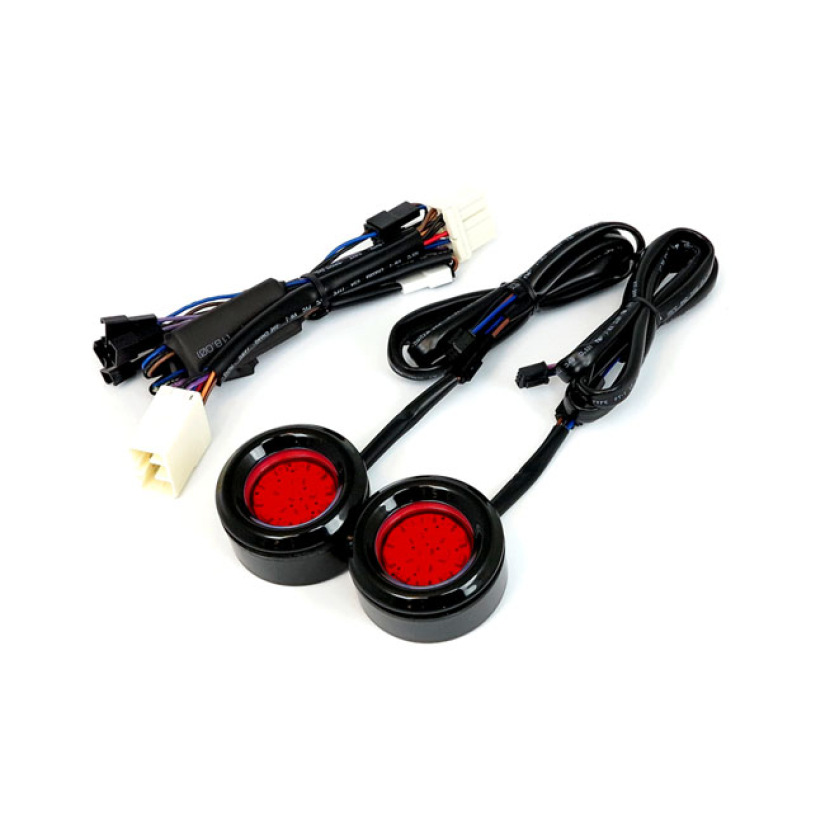 CYCLE VISIONS 2 1/8" ROUND BAG LITES BLACK 968053
