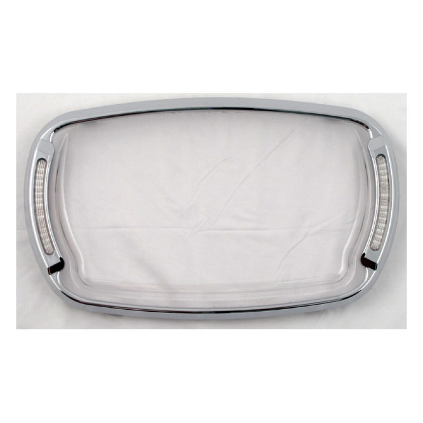 CYCLE VISIONS, ILLUMABEZEL, CLEAR CHROME CHROME TRIM WITH CLEAR LENS. 968169