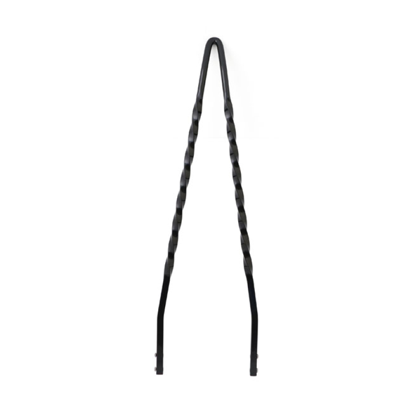 CYCLE VISIONS TWISTED STICK SISSY BAR 30", BLACK BLACK POWDER COATED. 968333