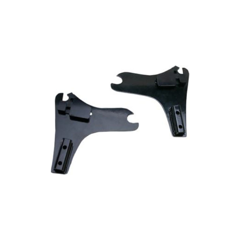 CYCLE VISIONS, DETACHABLE SISSY BAR SIDE PLATES. BLACK 11" WIDE. BLACK 968337