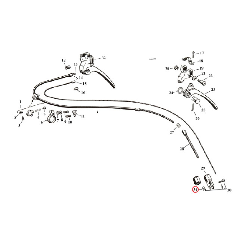 WASHER, CLEVIS PIN  29-52 45" 970482