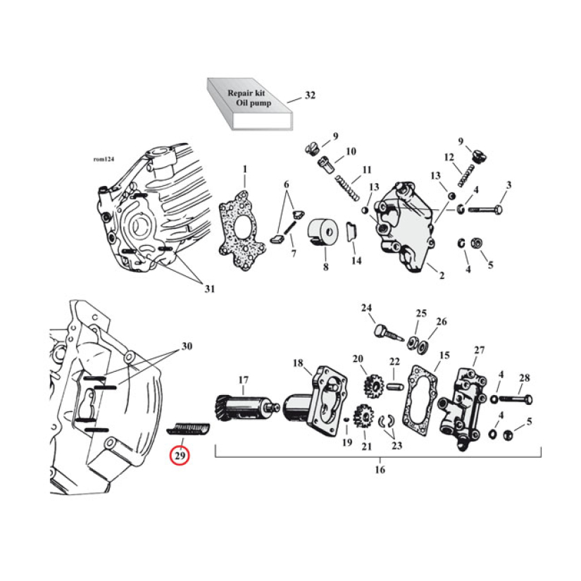 SCREEN, SCAVENGER PUMP  39-73 45'' SV (NU (OIL PUMP; 1 USED) 971240