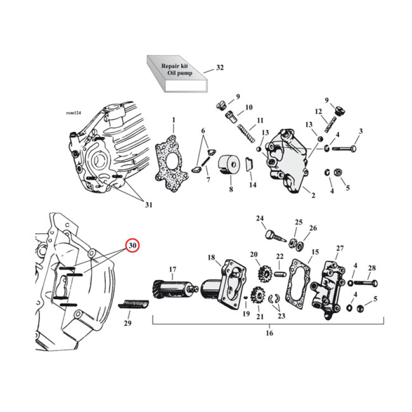 STUD, SCAVENGER PUMP  37-73 45" SV (NU) 971241