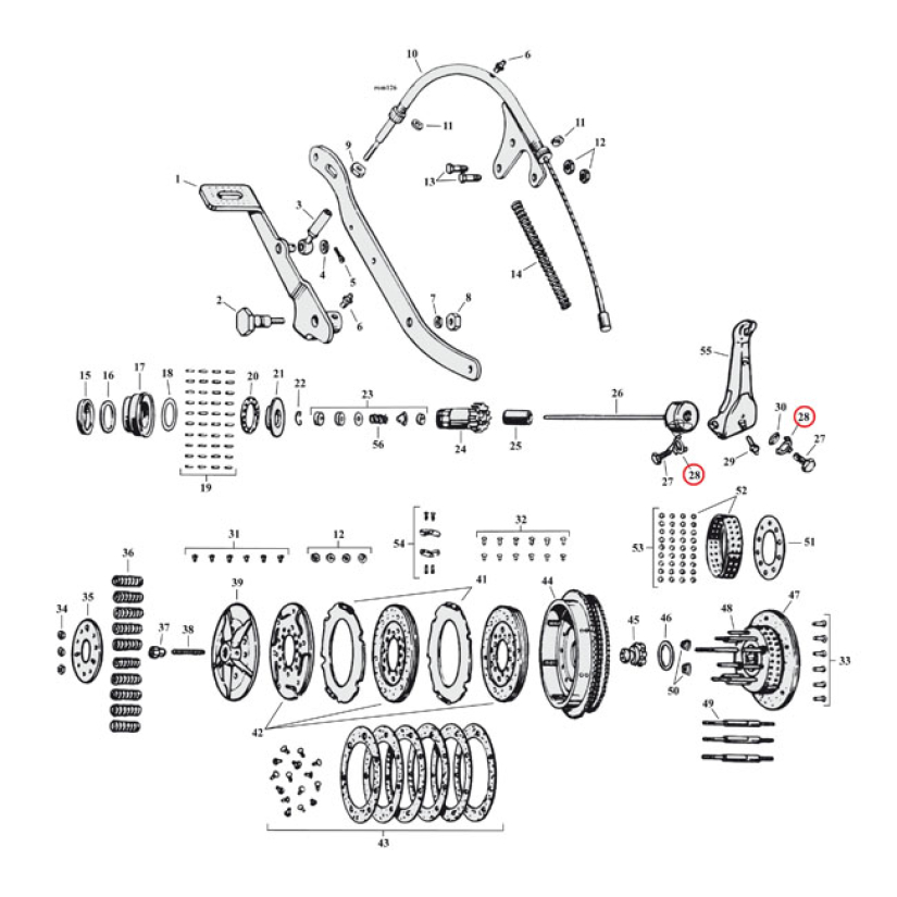 LOCKWASHER, CLUTCH RELEASE LEVER 2 USED 44-52 45" W MODELS (NU) 971301