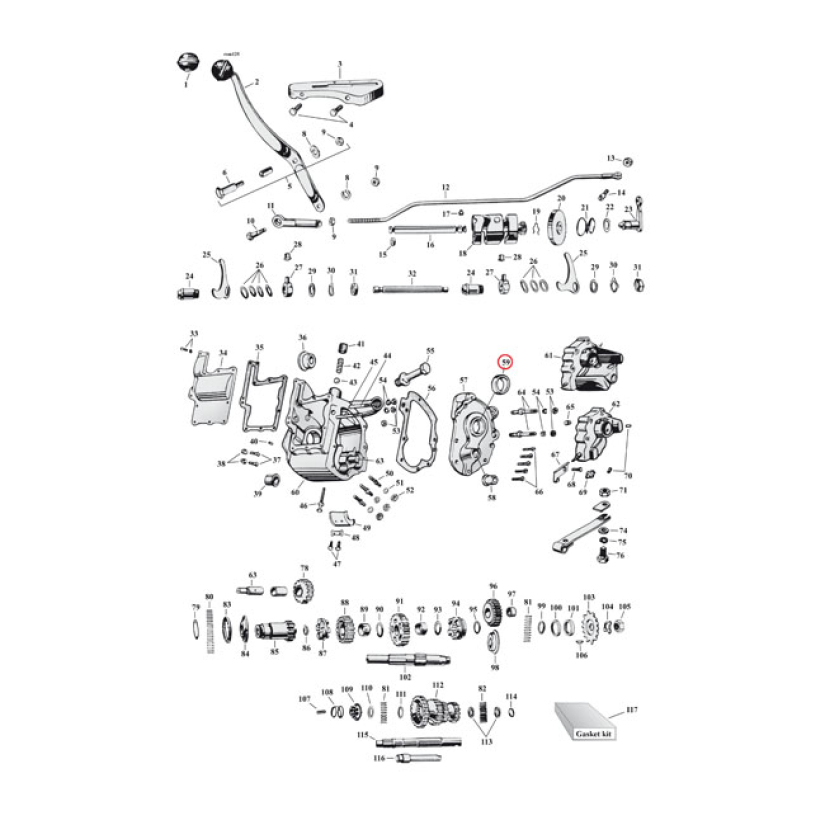 RACE, OUTER BEARING TRANSM. MAINSHAFT 971355