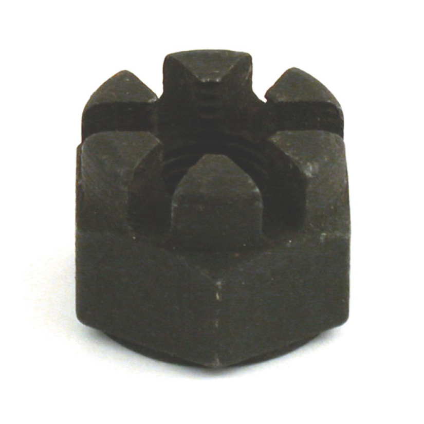 FRONT WHEEL AXLE NUTS SOLD IN PAIRS. BLACK PARKERIZED FINISH. OEM REPL 971487