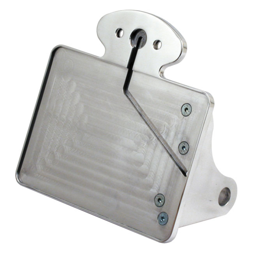 CPV LICENSE PLATE BRACKET KIT POLISHED; FOR CATEYE TAILLIGHT; SIDE MOU 972828