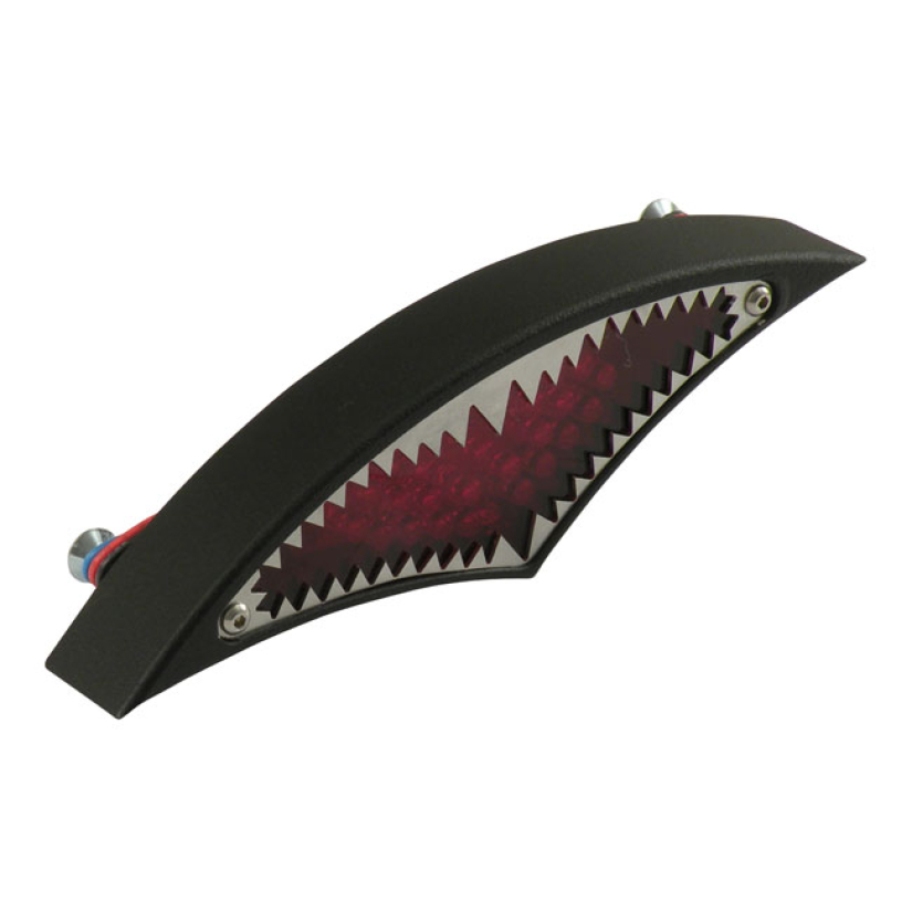 CPV, BIG MOUTH LED TAILLIGHT. BLACK ''- BLACK BODY  - WITH STAINLESS ' 973011