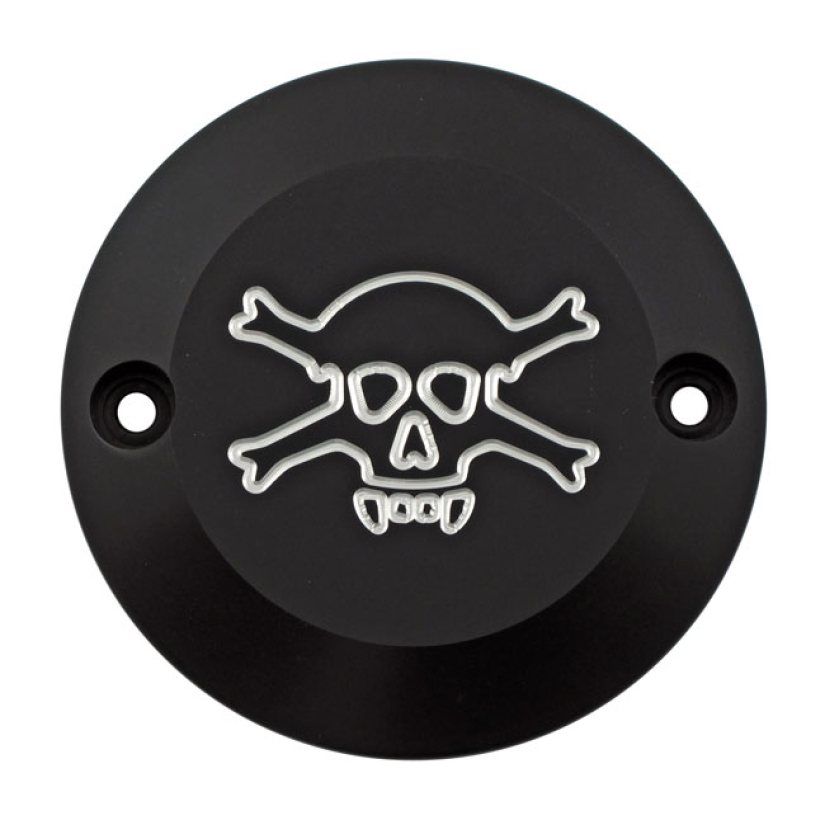 CPV, ALUMINUM POINT COVER 'SKULL'. BLACK CC 973034