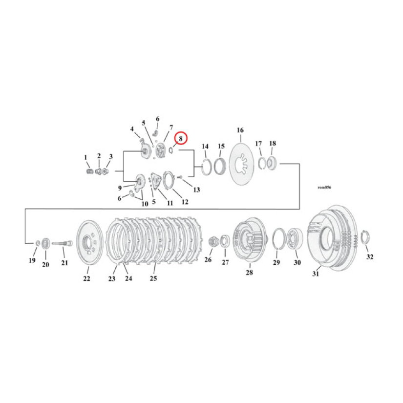 EASTERN RETAINING RINGS,CLUTCH BEARING 973244