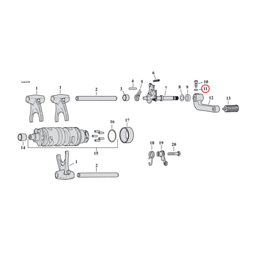 AN-SMALL OD FLATWASHER, 5/16 CHROME OEM REPLACEMENT REFERENCE 2708A (O 973597