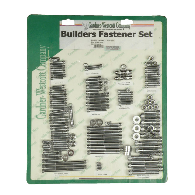 BUILDERS FASTENERS SET CHROME ALLEN 2006 DYNA (NU) 975833