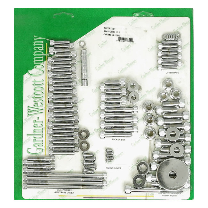 MOTOR SCREW SET, CHROME ALLEN  07-08 FLT/TOURING (NU) 975897