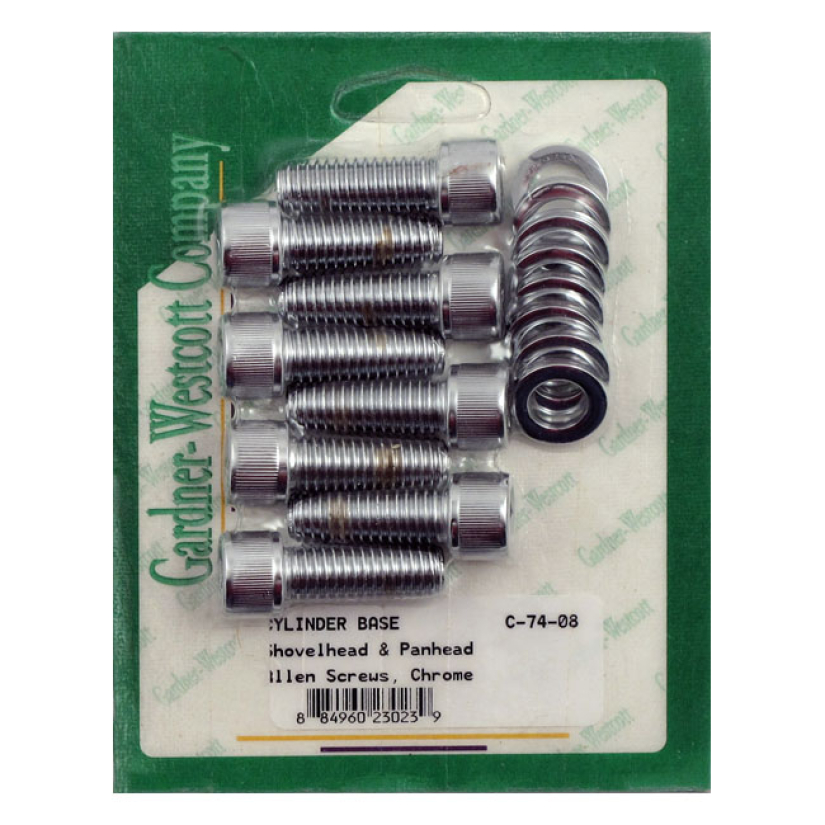 CYL. BASE ALLEN SCREWS CHROME; REQUIRES REMOVAL OF STUDS 48-83 SHOVEL; 975965