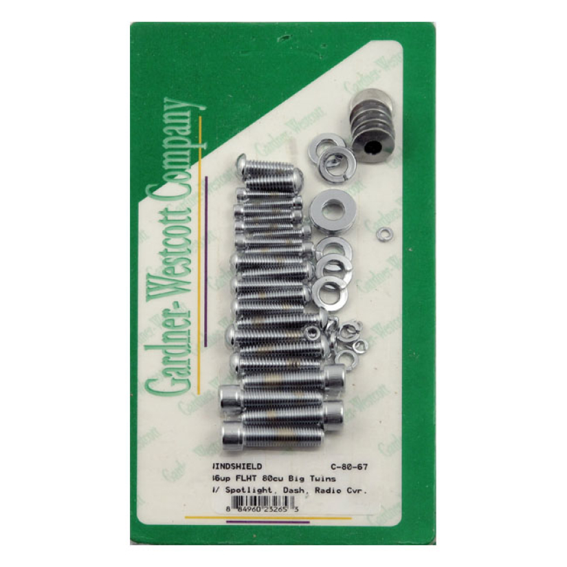 WINDSHIELD MOUNT KIT CHROME; WITH SPOTLIGHT;DASH;RADIO COVER AND SIDE 977188