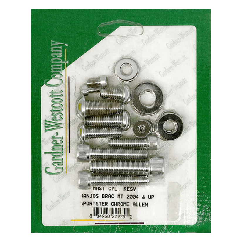 BRAKE MASTER CYL MOUNT & REAR COVER CHROME 04-06 XL SPORTSTER 977319