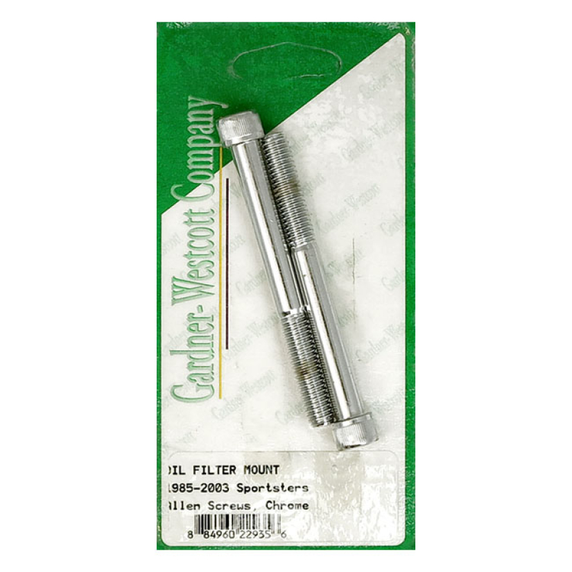OIL FILTER MOUNT CHROME; ALLEN HEADS 85-03 XL SPORTSTER (ALTENATOR MOD 977407