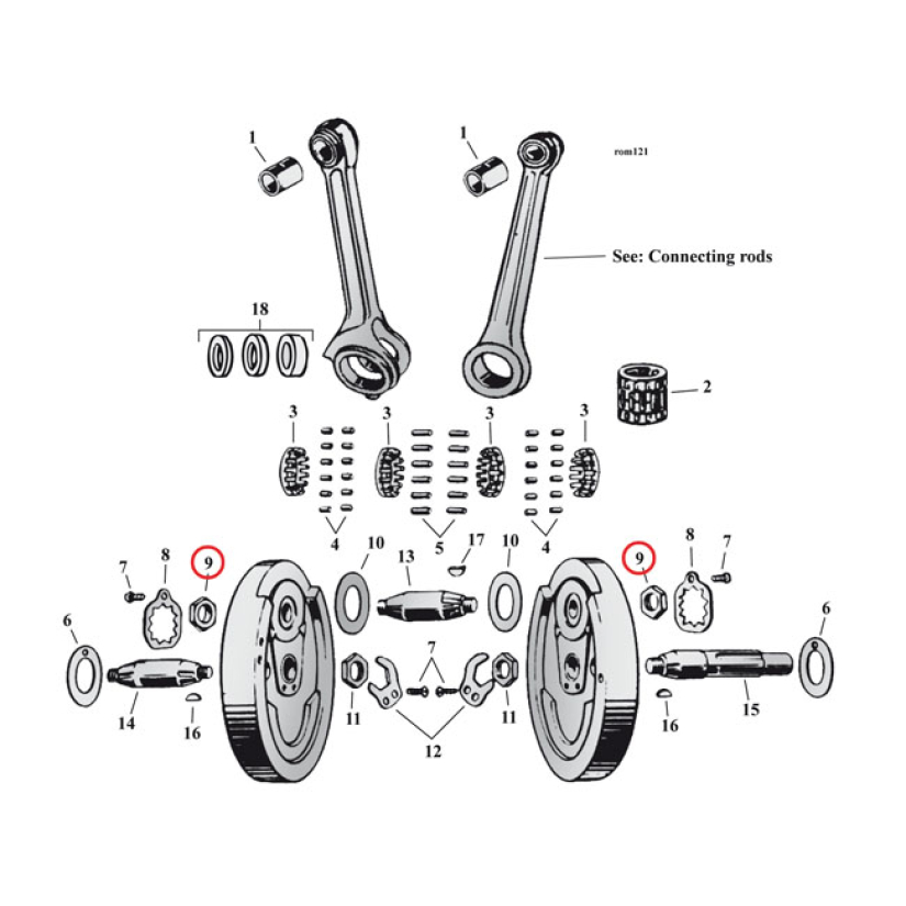 CRANKPIN NUTS 978260