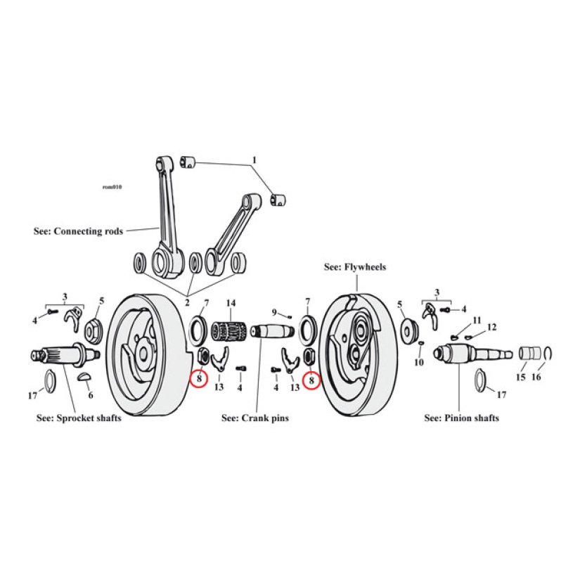 JIMS NUT, PINION SHAFT 978261