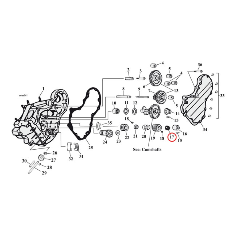 JIMS NUT, PINION SHAFT GEAR 978263