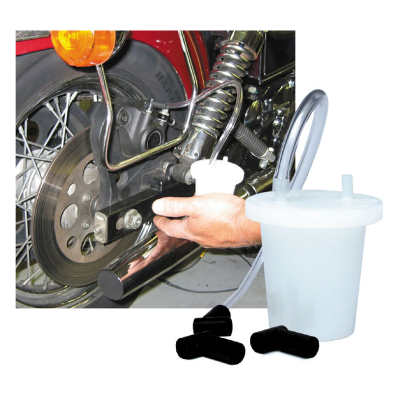 JIMS, BRAKE BLEEDER KIT INCL. 3 ADAPTERS; CLEAR LINE & CATCH-CAN 978463