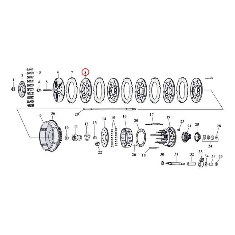 ALTO, CARBONITER POWERPACKR EXTRA PLATE CLUTCH KIT INCL. 6 CARBONITE F 978925