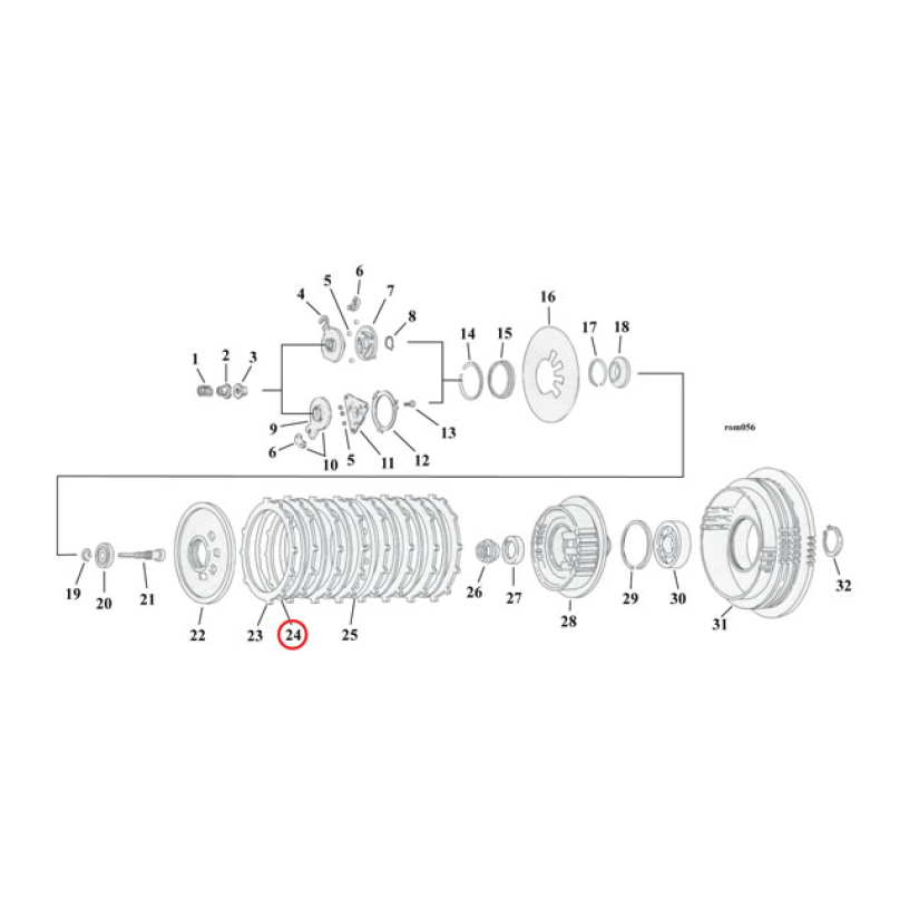 ALTO STEEL CLUTCH PLATE SET 978931