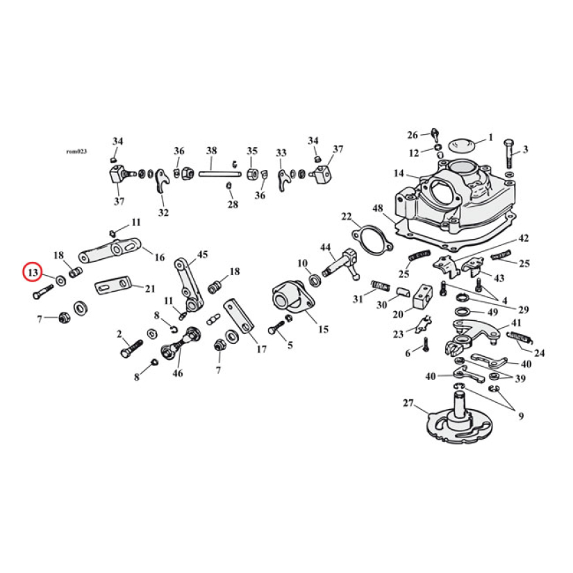 THRUST WASHER, SHIFT LEVER / DISTRIBUTOR SHAFT .062" THICK. OEM REPLAC 979908