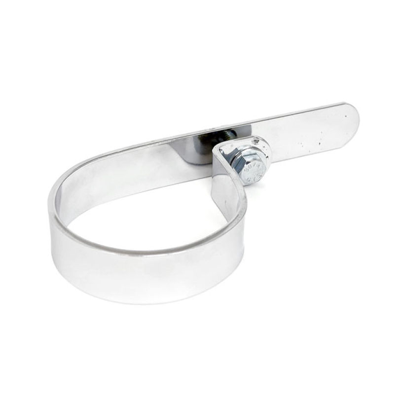 PAUGHCO, MUFFLER P-CLAMP 3" CHROME CHROME PLATED UNIVERSAL P-CLAMP; MA 980179
