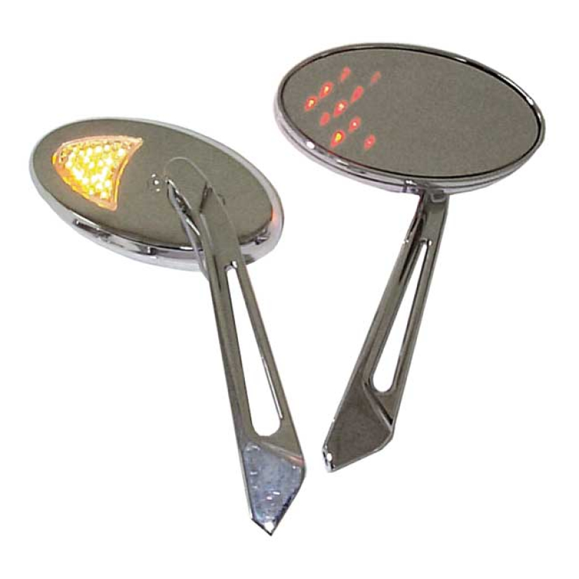 PEILISARJA CHR OVAL "LED-VILKUT" AMBER 980624